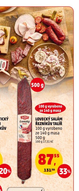 Lovecký salám Řezníkův talíř