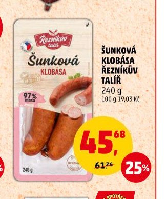 Šunková klobása Řezníkův talíř