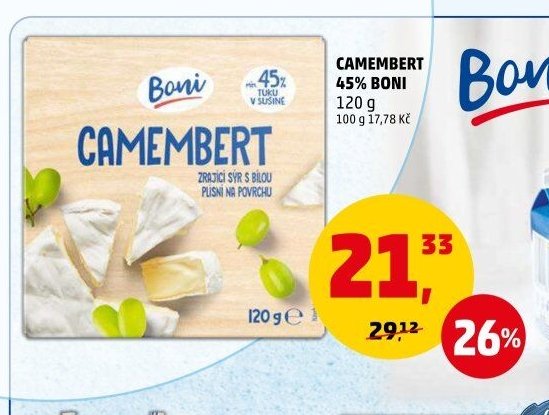 Camembert 45% Boni 120 g