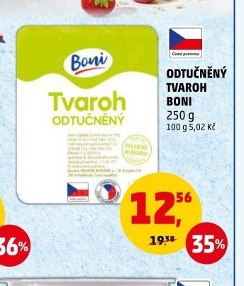 Tvaroh odtučněný Boni 250 g