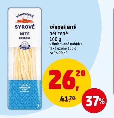 Sýrové nitě neuzené 100 g