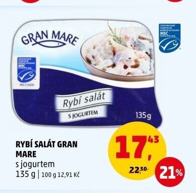 Rybí salát Gran Mare s jogurtem 135 g