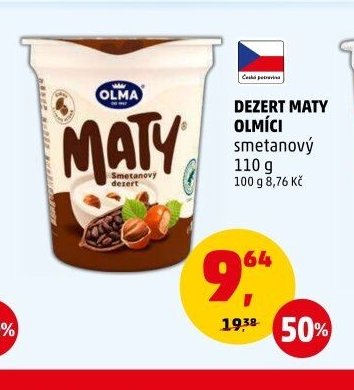 Dezert Maty Olmíci smetanový 110 g