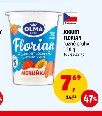 Jogurt Florian různé druhy 150 g