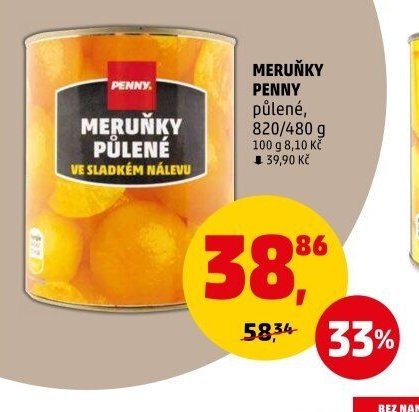 MERUŇKY PENNY půlené