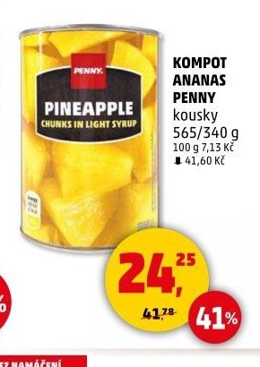 KOMPOT ANANAS PENNY kousky
