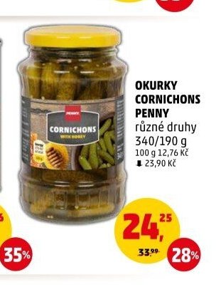 OKURKY CORNICHONS PENNY různé druhy