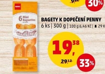 Bagety k dopečení Penny