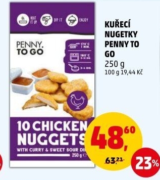 Nugetky kuřecí Penny To Go