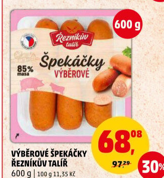 Špekáčky výběrové Řezníkův talíř