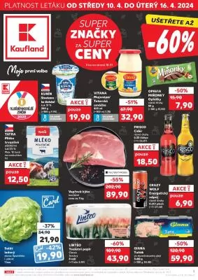akční leták Kaufland 10.4.2024-16.4.2024