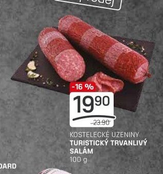KOSTELECKÉ UZENINY TURISTICKÝ TRVANLIVÝ SALÁM