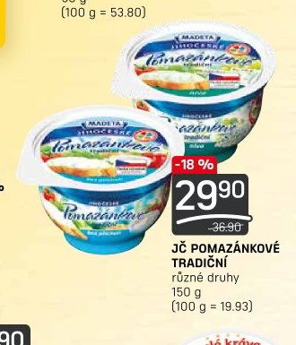 Madeta jihočeská pomazánkové