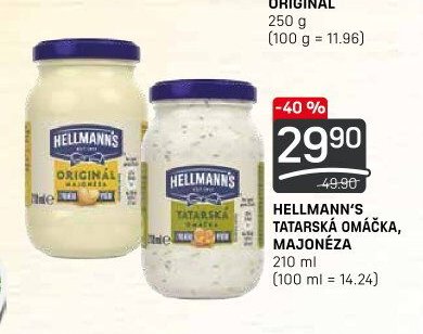 Hellmann's tatarská omáčka, majonéza