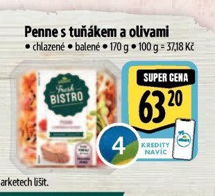 Penne s tuňákem a olivami