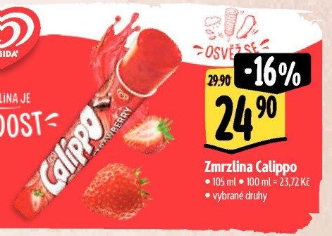 Zmrzlina Calippo