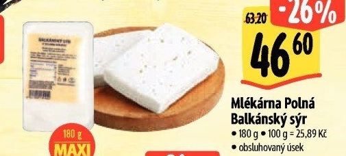 Balkánský sýr Mlékárna Polná