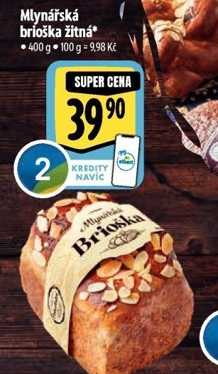 Brioška Mlynářská žitná Albert