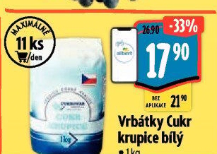 Cukr krupice Cukrovar Vrbátky