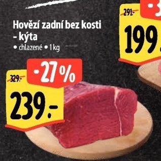 Hovězí kýta zadní bez kosti