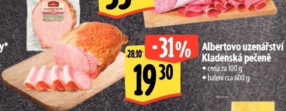 Kladenská pečeně Albertovo uzenářství