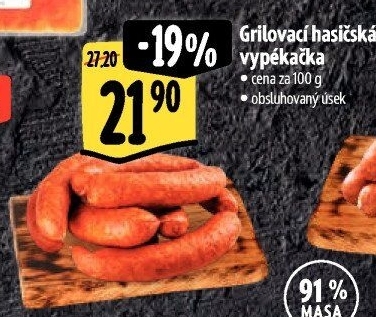 Klobása hasičská vypékačka