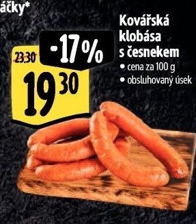 Klobása kovářská s česnekem