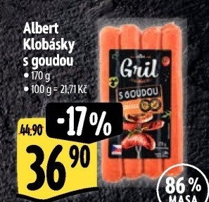 Klobása s goudou Albert Gril