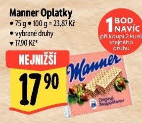 Oplatky Manner