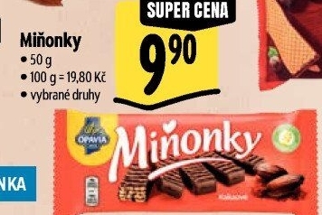 Oplatky Miňonky Opavia