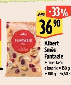 Směs kešu a brusinek Fantazie Albert