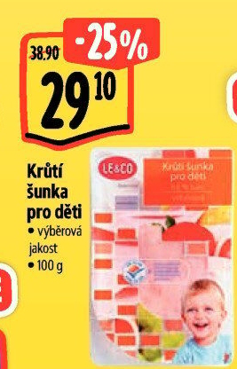 Šunka krůtí dětská výběrová LE&amp
