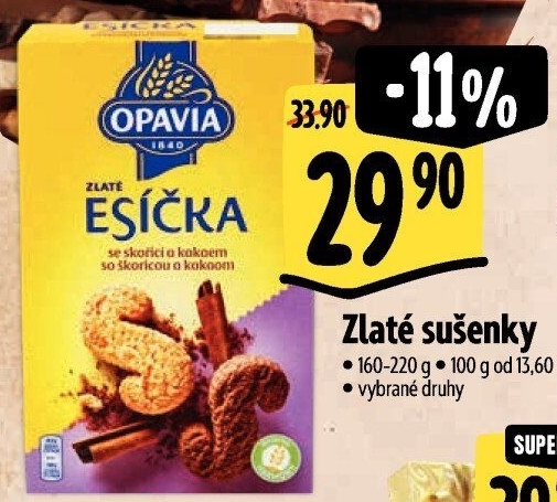 Sušenky Zlaté Opavia - boxy