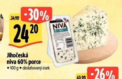 Sýr Niva Jihočeská 60% Madeta