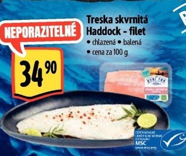 Treska skvrnitá Haddock filet Albert
