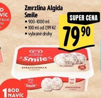 Zmrzlina ve vaničce Smile Algida