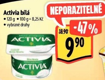 Bílý jogurt Activia Danone