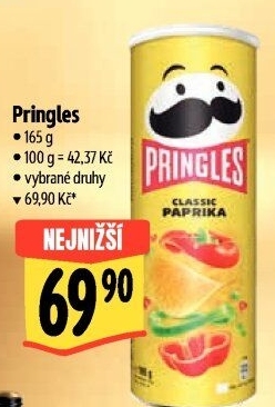 Chipsy Pringles - tubus
