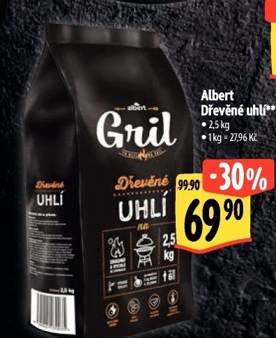 Dřevěné uhlí Albert Gril
