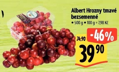 Hrozny tmavé bezsemenné Albert