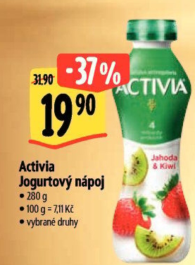 Jogurtový nápoj Activia Danone