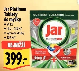 Kapsle do myčky Platinum Jar