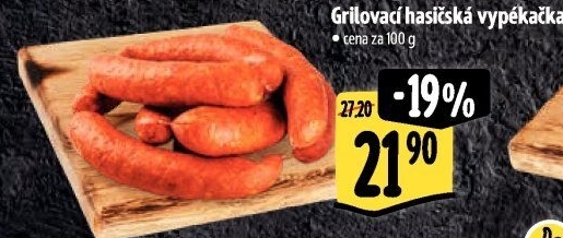 Klobása hasičská vypékačka