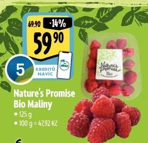 Maliny bio Nature'