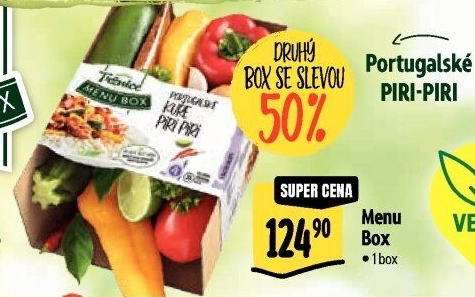 Menu box Portugalské kuře Piri Piri Albert