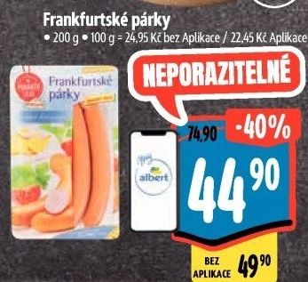 Párky frankfurtské Ponnath