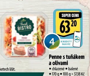 Penne s tuňákem a olivami Albert Fresh Bistro