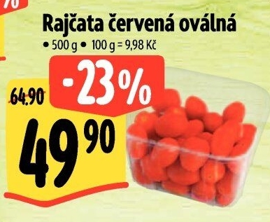 Rajčata cherry oválná