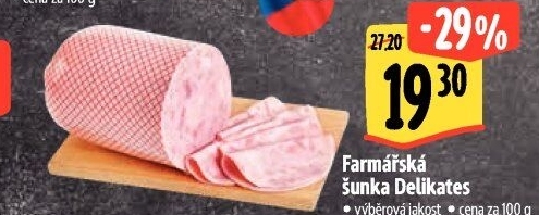 Šunka farmářská delikates výběrová