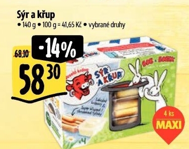 Sýr a křup Veselá kráva